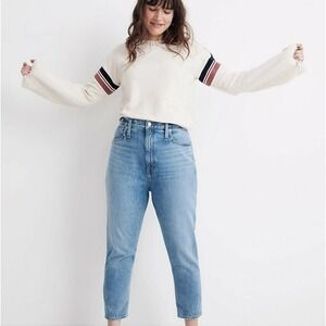Womens Sz 27 Madewell Jeans The Momjean Ultra High Rise Cropped ( 90s Style )‎